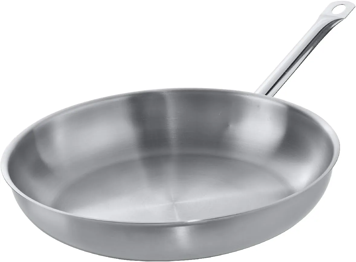 Bild von METRO Professional Edelstahlpfanne mit 28 cm Durchmesser, backofengeeignet bis 240 Grad, induktionsgeeignet und für gewerblichen Einsatz