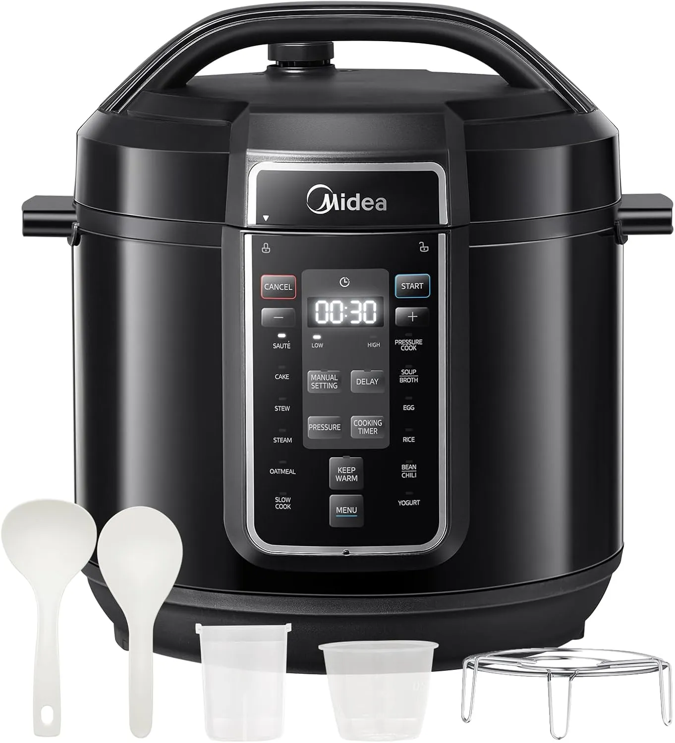 Bild von Midea 9-in-1 Schnellkochtopf mit 12 Voreinstellungen und 8 Quart Edelstahl Innentopf