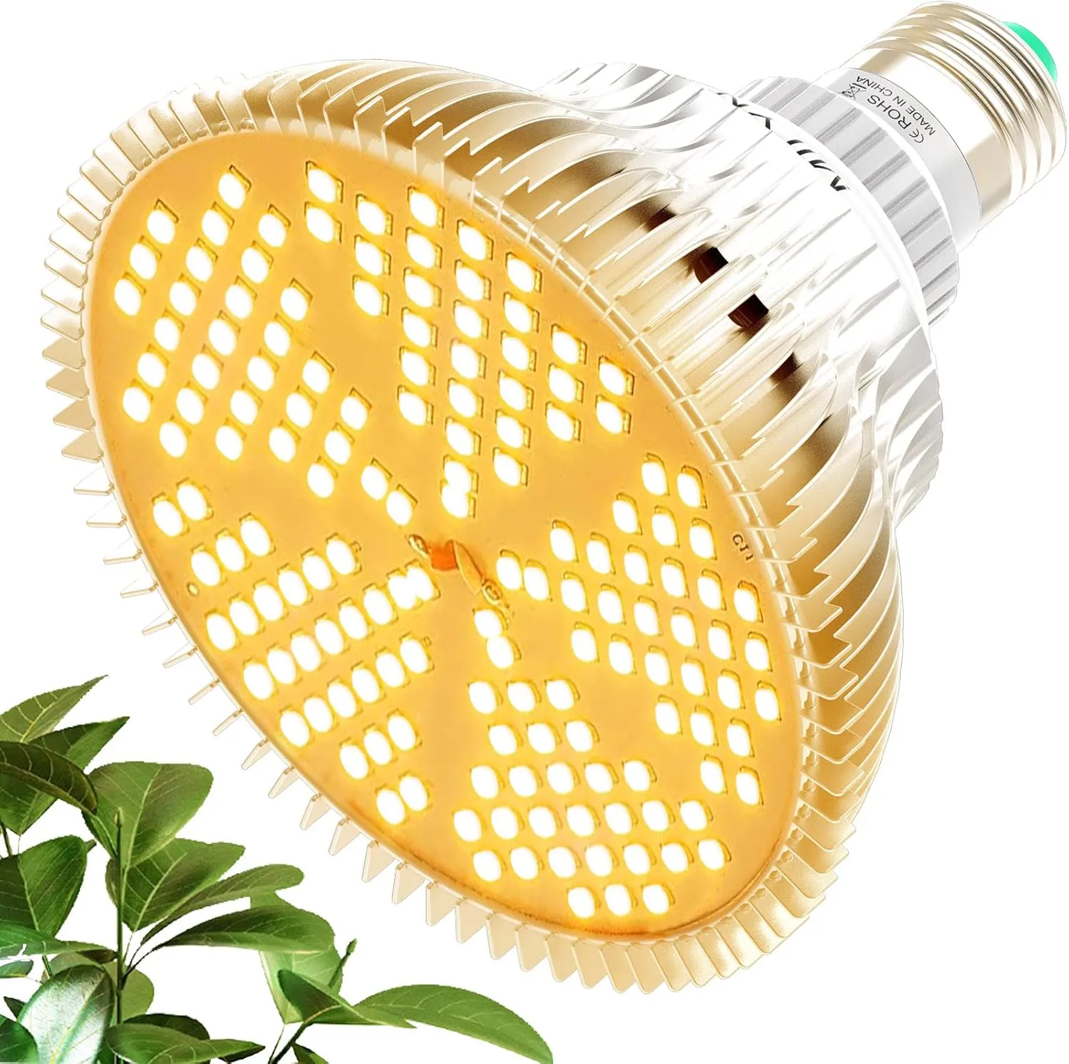 Bild von MILYN 100W LED Pflanzenlampe mit E27 Sockel und 150 LEDs für Vollspektrum Wachstum von Garten- und Zimmerpflanzen