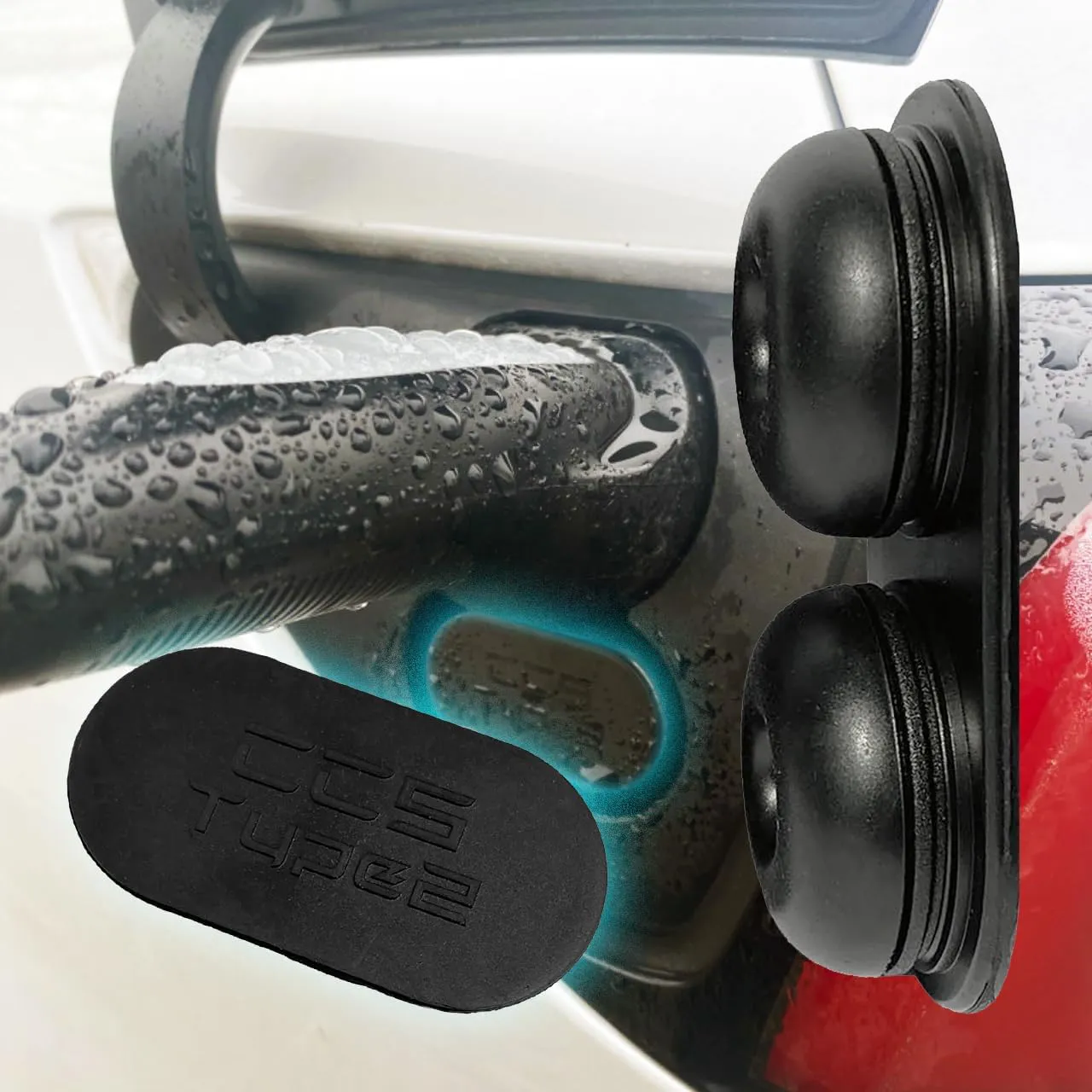 Bild von Minify Premium DC Ladeport Abdeckkappe für Elektroautos passend für Tesla und Universal CCS Ports