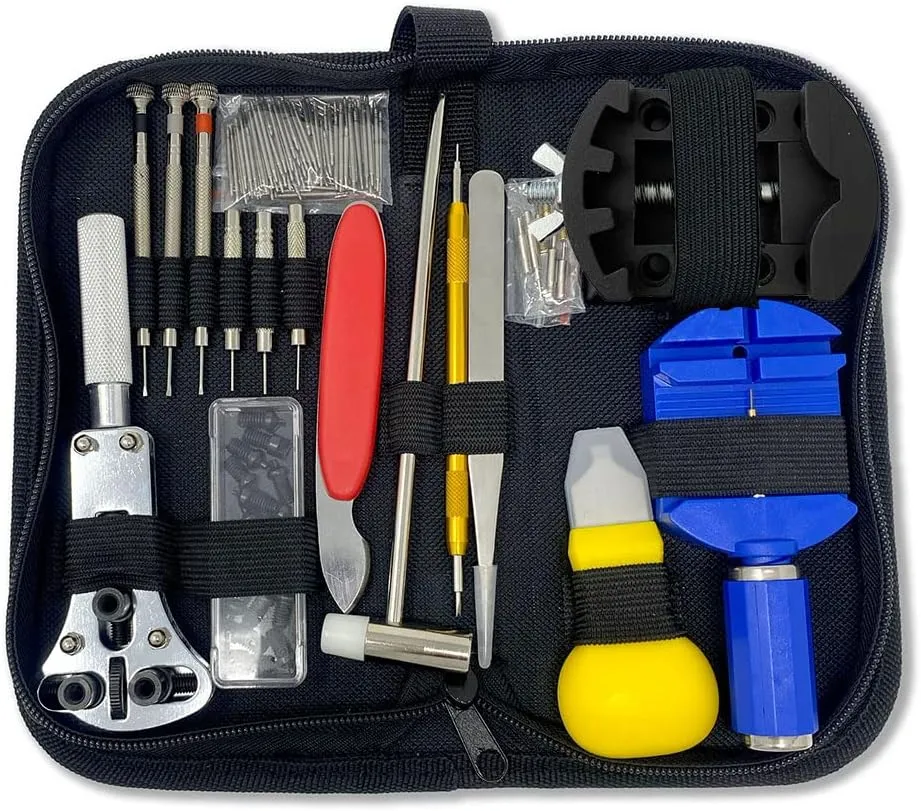 Bild von mixed24 147tlg Uhrenwerkzeug Set mit Gehäuseöffner, Armbandkürzer und Batteriewechselwerkzeug