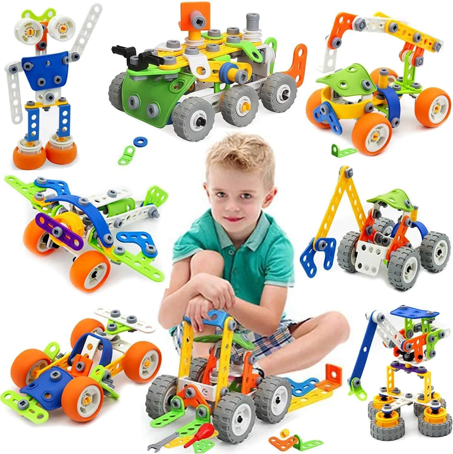 Bild von MOONTOY Konstruktionsspielzeug für Kinder ab 4 Jahren mit 11 Modellen