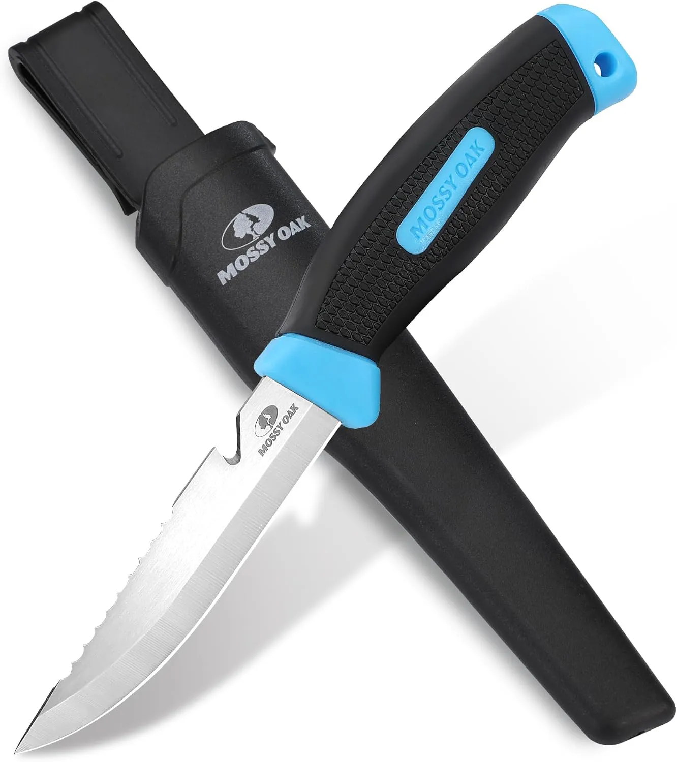 Bild von Mossy Oak Outdoor Survival Messer mit feststehender Klinge und Scheide
