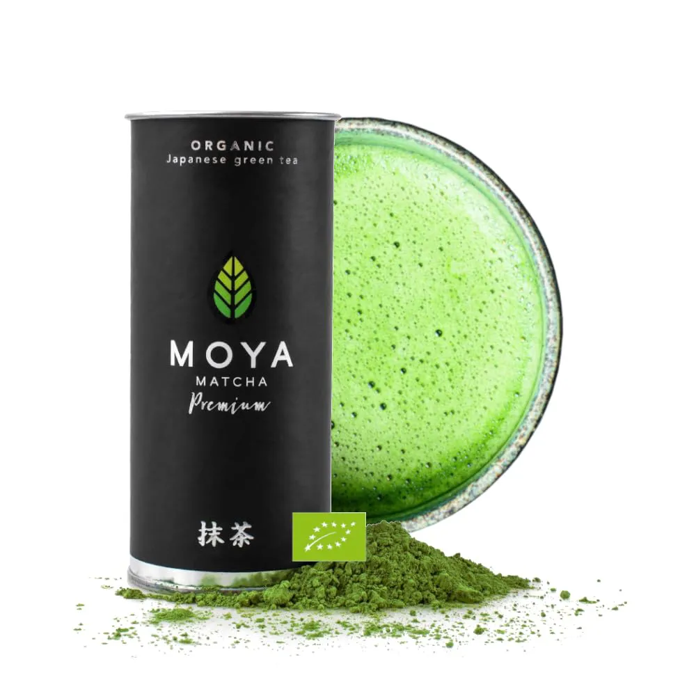 Bild von Moya Bio Matcha Tee Pulver 30g aus Uji Japan, Premium Zeremonie-Qualität