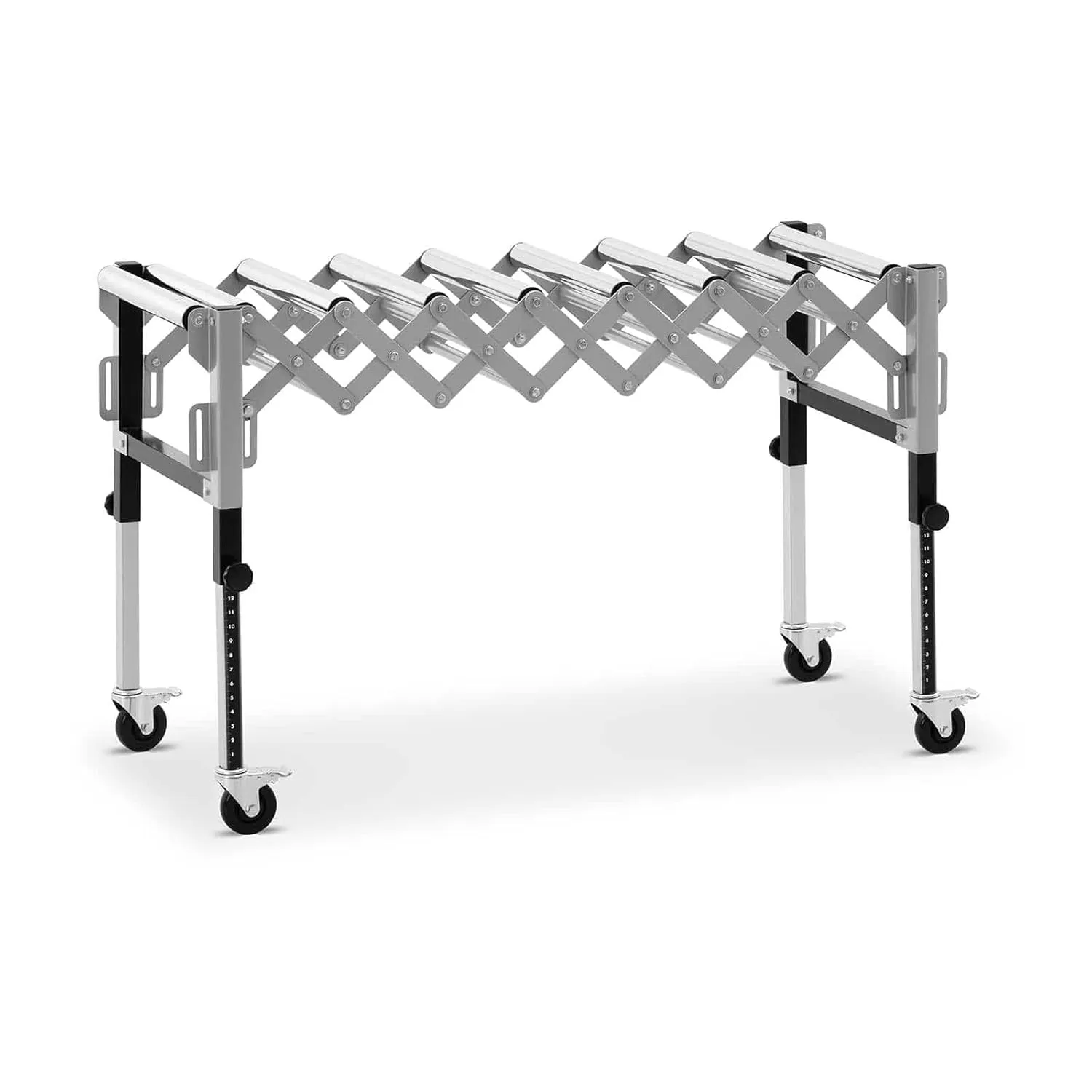 Bild von MSW MSW-RT-130 Mobile Rollenbahn mit 130 kg Tragkraft und 147 cm Länge, höhenverstellbar und faltbar