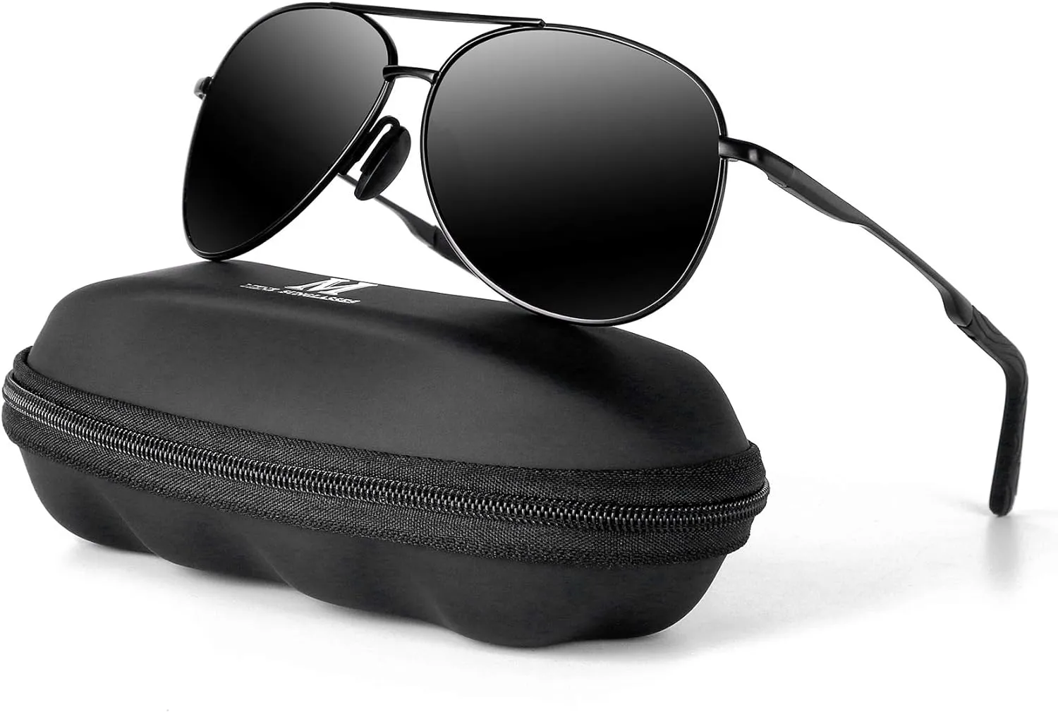Bild von MXNXEU Herren Sonnenbrille polarisiert in Schwarz für Outdoor-Aktivitäten mit UV400 Schutz