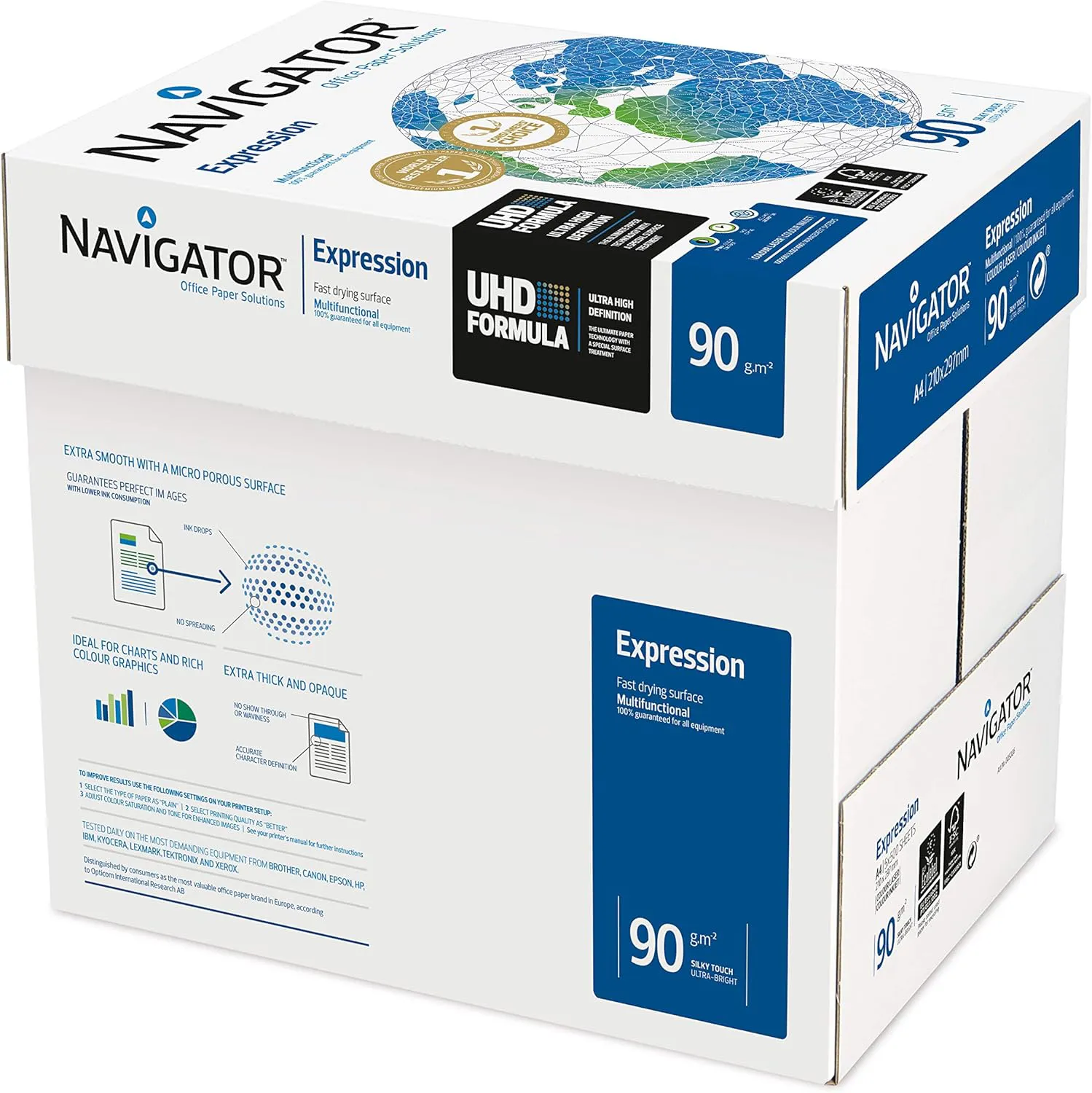 Bild von Navigator Expression Kopierpapier A4 90g/m² in Karton mit 2500 Blatt