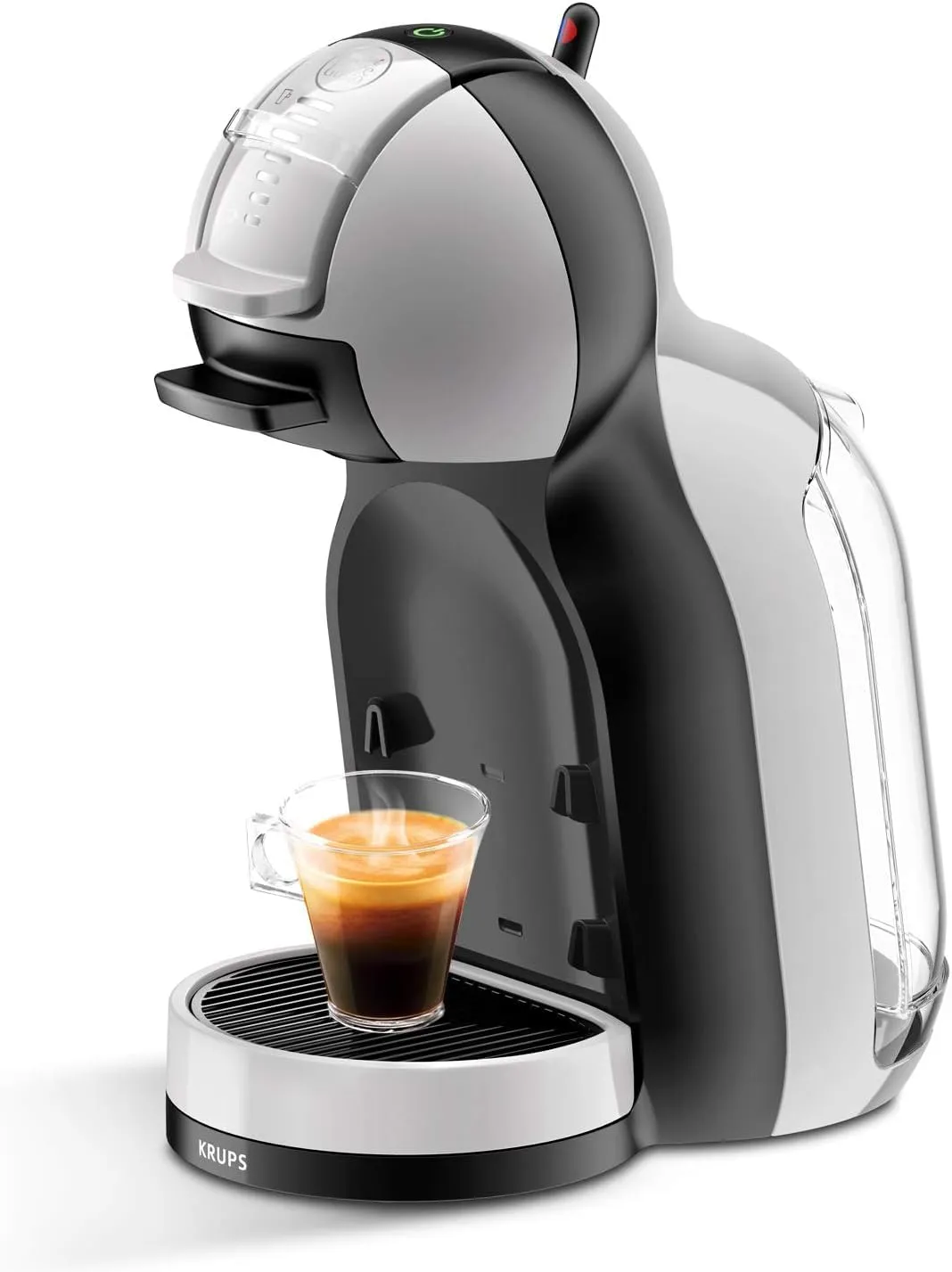 Bild von NESCAFÉ DOLCE GUSTO MINI ME von KRUPS in arctic-grey und schwarz, automatische Kaffeekapselmaschine
