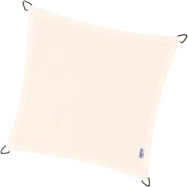Bild von Nesling Dreamsail wasserabweisendes Sonnensegel in quadratischer Form mit 5 Metern Seitenlänge in Cremefarbe