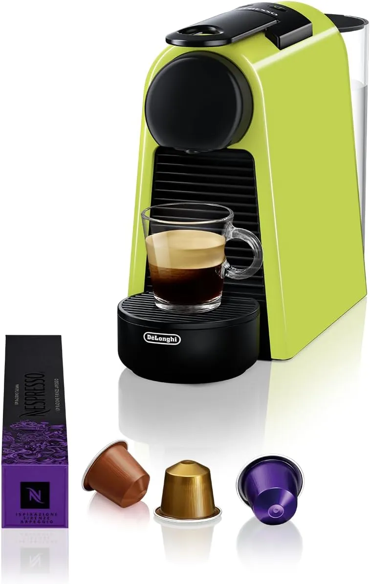 Bild von Nespresso De'Longhi EN 85.L Essenza Mini Kaffeekapselmaschine mit Welcome Set und 19 bar Pumpendruck in Lime