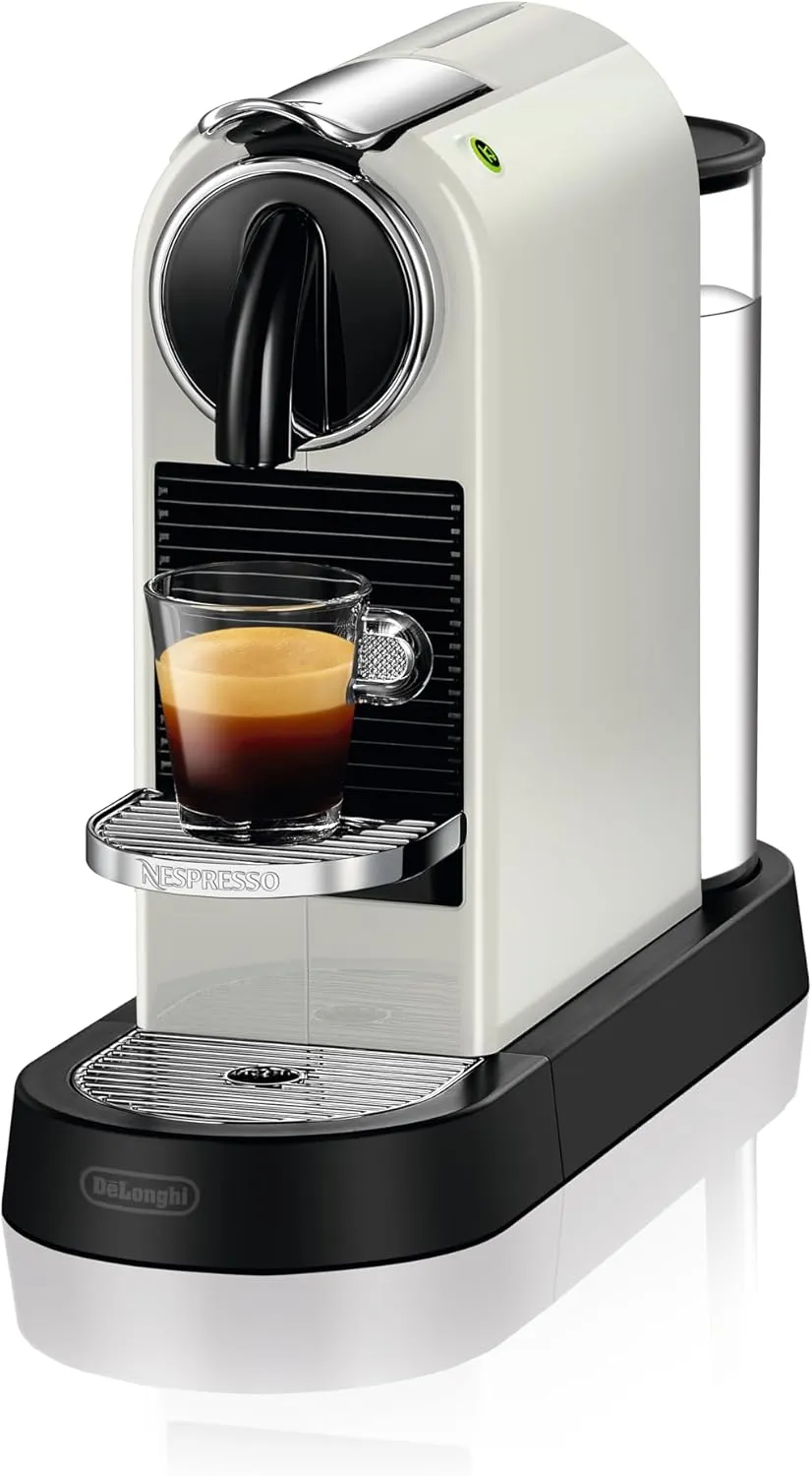 Bild von Nespresso De'Longhi EN167.W Citiz Kaffeekapselmaschine in Creme-weiß mit Hochdruckpumpe und Energiesparfunktion