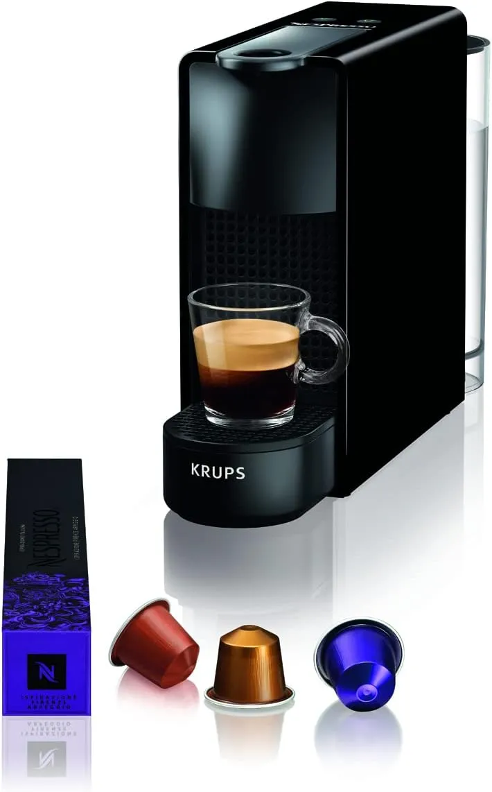 Bild von Nespresso Krups Essenza Mini Kaffeemaschine in Schwarz, Kapselmaschine YY2910FD