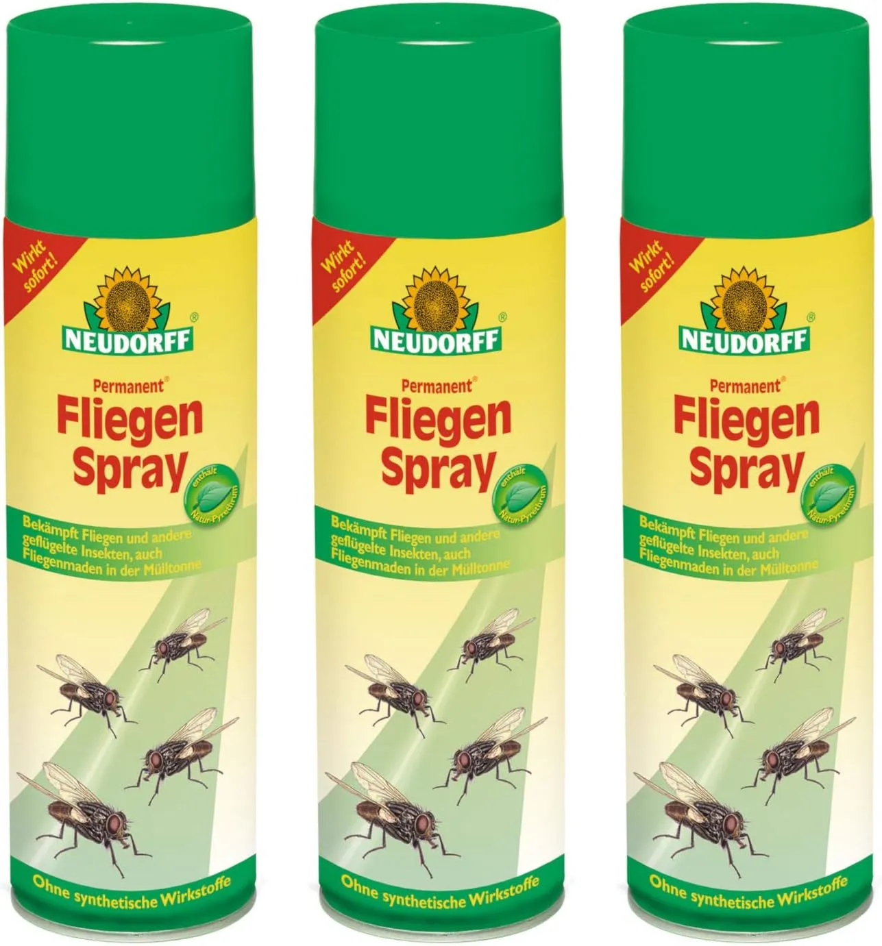 Bild von Neudorff Permanent FliegenSpray 3 x 500 ml Insektenschutz