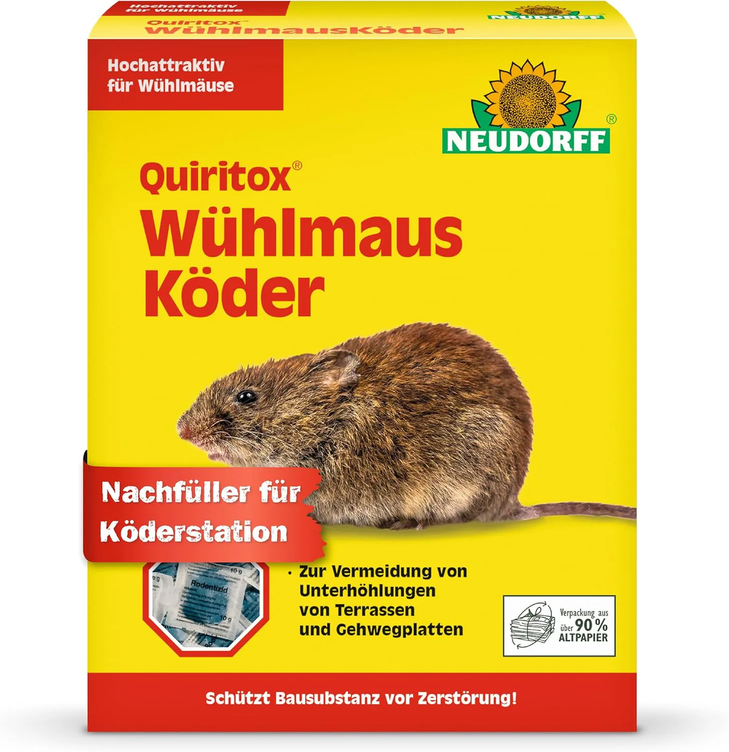 Bild von Neudorff Quiritox Wühlmausköder mit Langzeitwirkung, 200 g