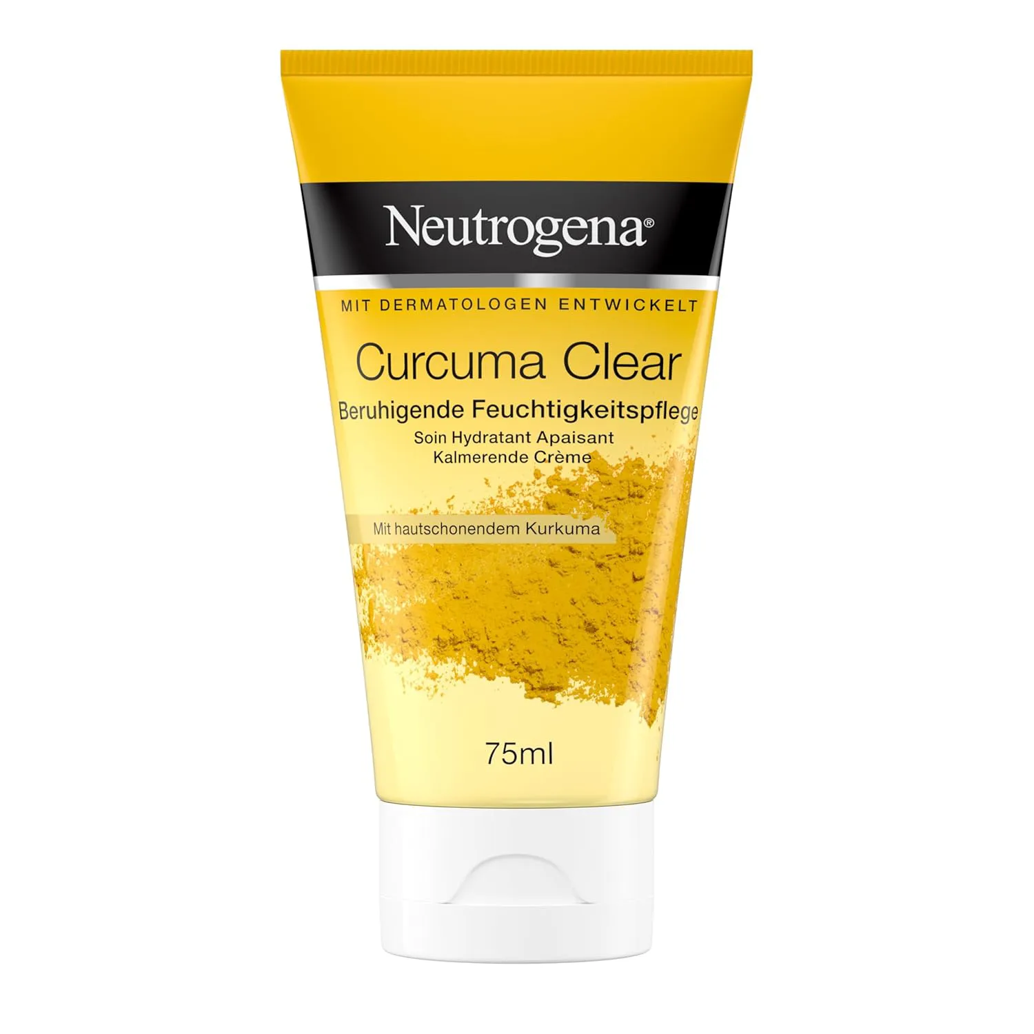 Bild von Neutrogena Curcuma Clear Gesichtscreme mit 75 ml für unreine und sensible Haut, ölfrei und beruhigend
