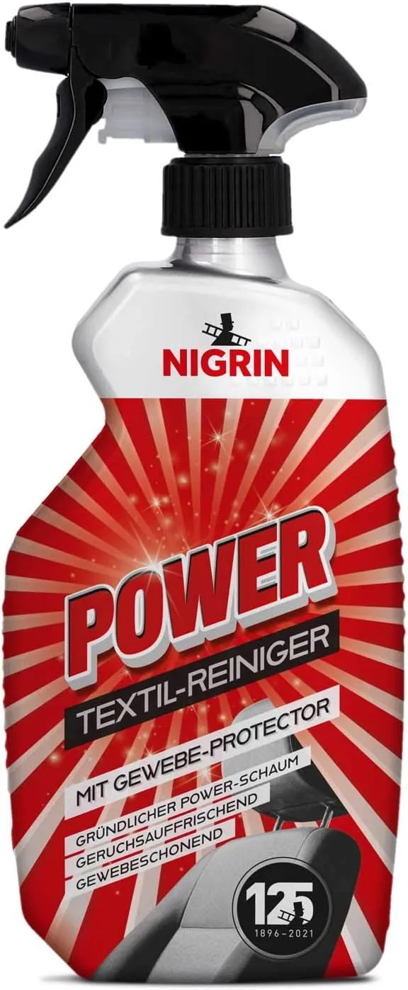 Bild von NIGRIN POWER Textilreiniger für den Auto Innenraum mit Gewebe-Protector, 500 ml