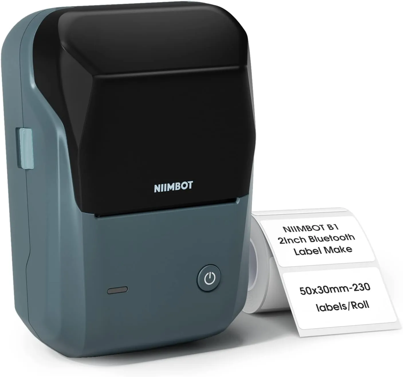Bild von NIIMBOT B1 Etikettendrucker mit Bluetooth und Starterband, Druckgröße von 20 bis 50 mm, kompatibel mit iOS und Android für Einzelhandel und Büro
