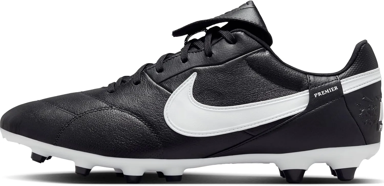 Bild von Nike Herren Premier LLL FG Fußballschuh in Schwarz Weiß, Größe 49.5 EU