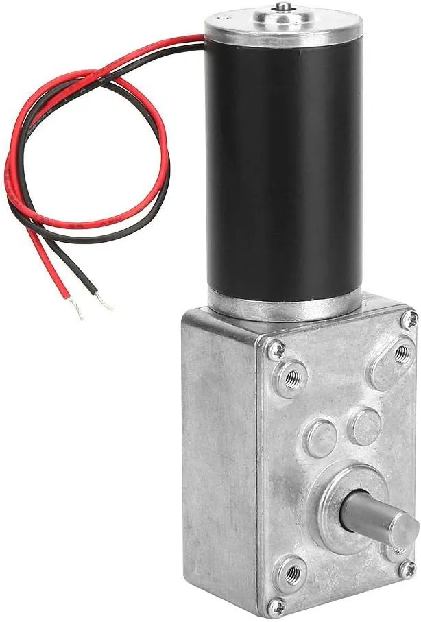 Bild von Nikou 12V Schneckengetriebe Motor mit 50 Umdrehungen pro Minute und 8 mm Welle