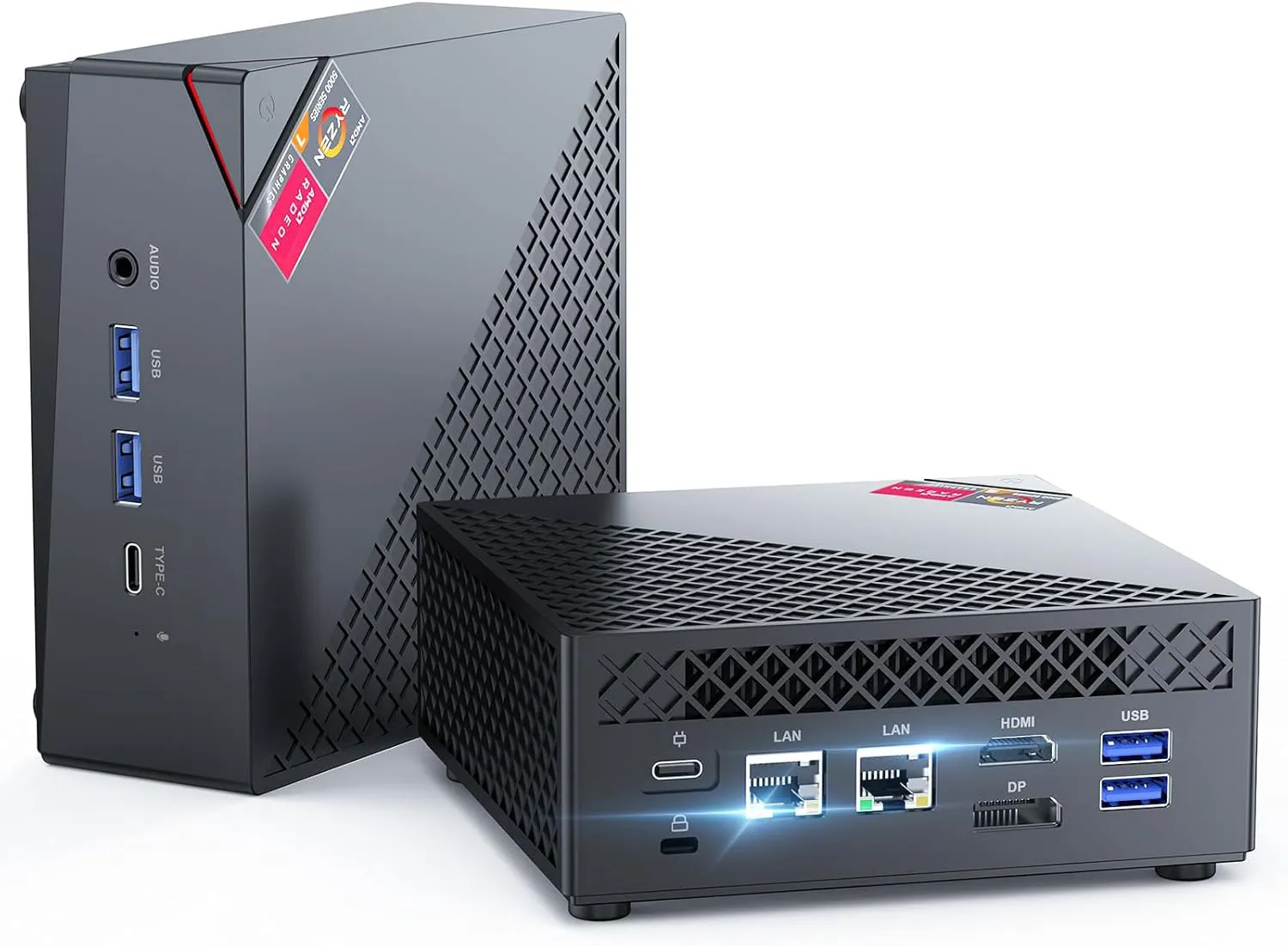 Bild von NiPoGi AM06 PRO Mini PC mit AMD Ryzen 7 5825U, 16 GB RAM, 512 GB SSD, WiFi 6, Bluetooth 5.2 und Triple Display Unterstützung