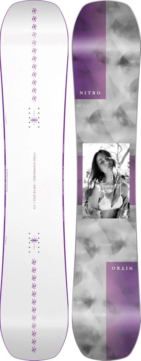 Bild von Nitro Optisym Drink Sexy 23 Herren Freestyle Snowboard mit asymmetrischem Twin Camber