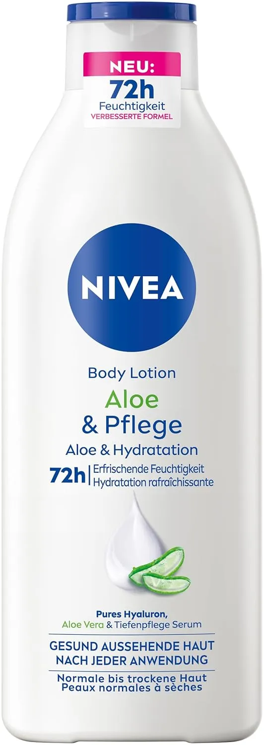 Bild von NIVEA Body Lotion Aloe und Pflege 400 ml mit 72 Stunden Feuchtigkeit und Hyaluron