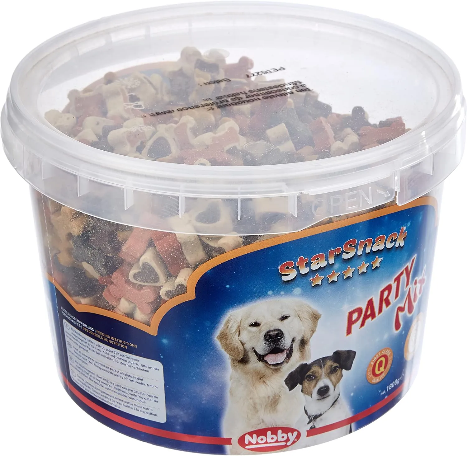 Bild von Nobby STARSNACK Party Mix für Hunde im 1800 g Eimer