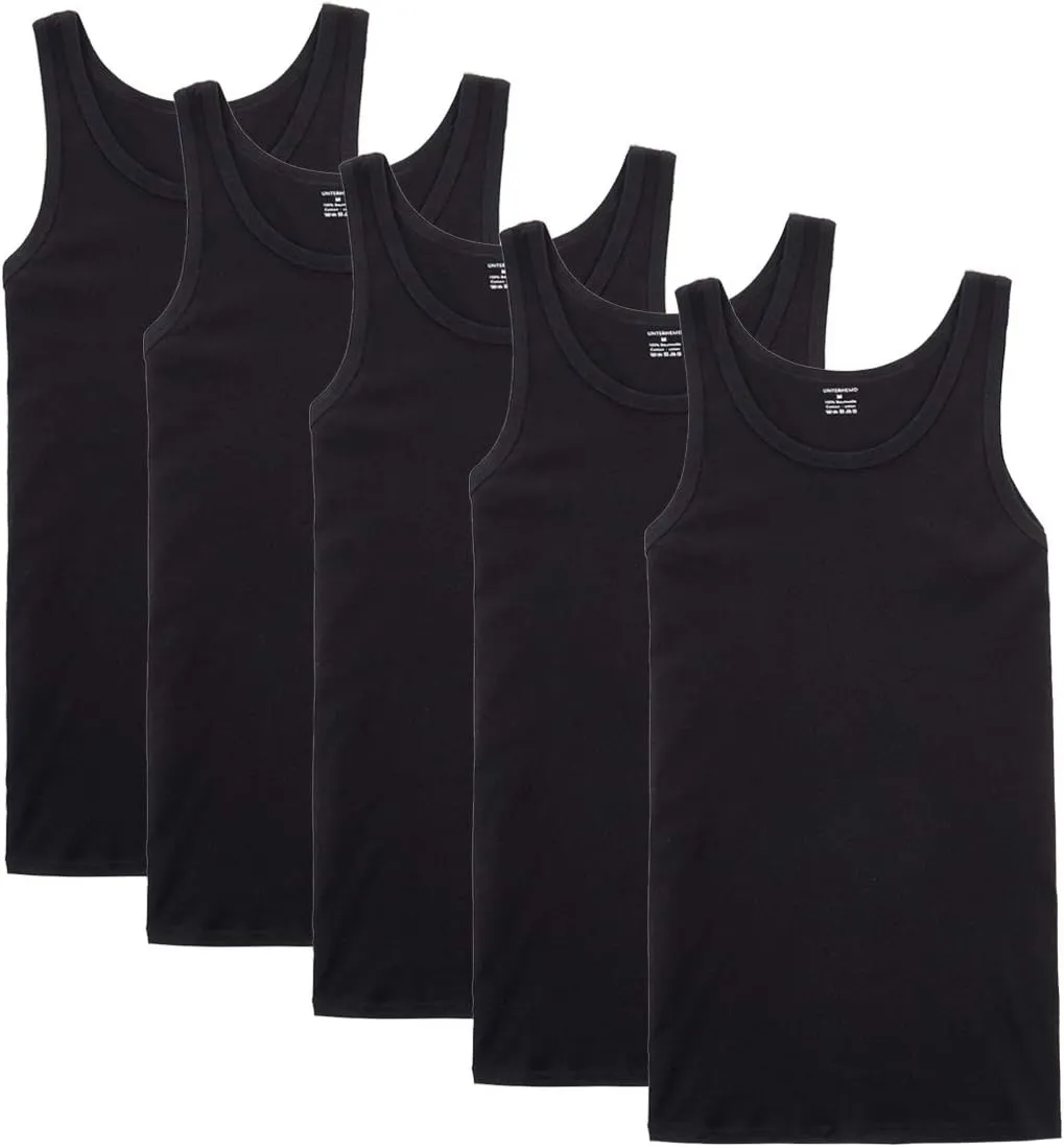 Bild von NUOZA Herren Tank Top 3er oder 5er Pack aus 100% hochwertiger Baumwolle in verschiedenen Farben