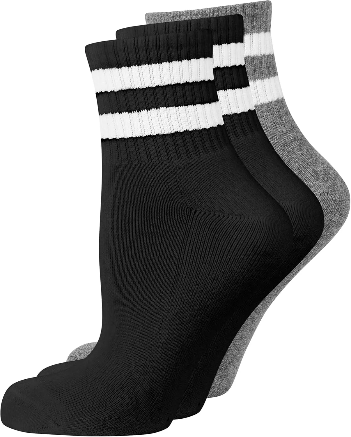 Bild von Nur Die 3er Pack Retro Tennissocken für Damen aus atmungsaktiver Baumwolle