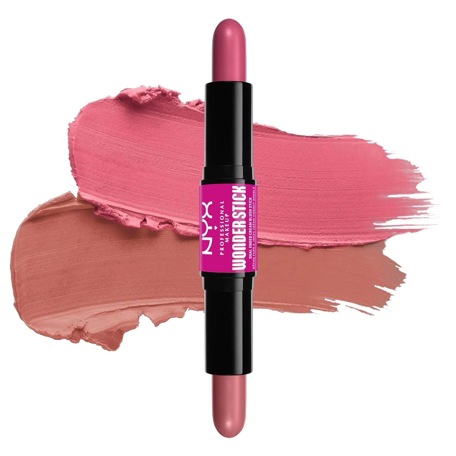 Bild von NYX Professional Makeup Wonder Stick mit Hyaluronsäure in Light Peach und Baby Pink, feuchtigkeitsspendend und vegan