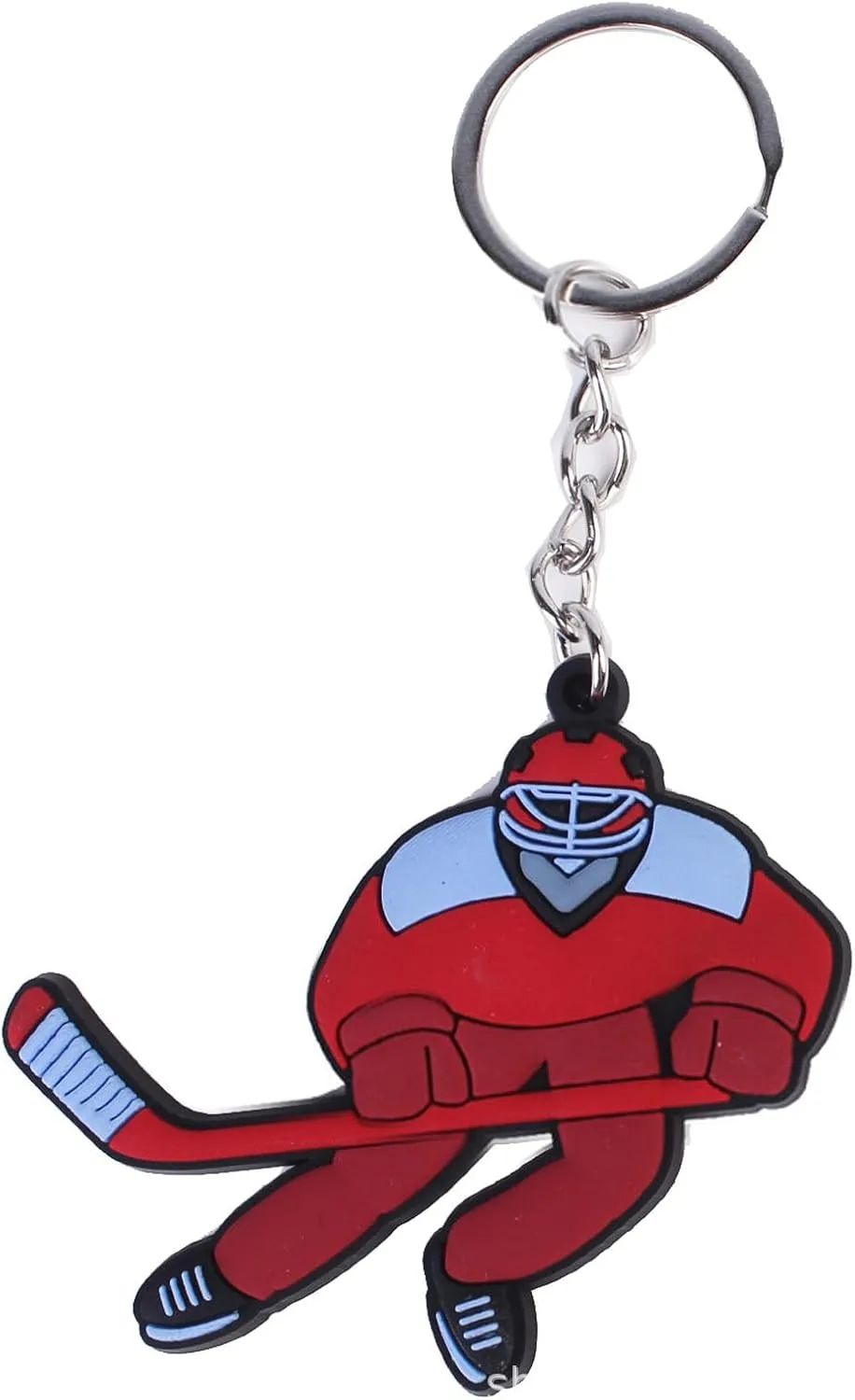 Bild von Oadnijuie Cartoon Eishockey Schlüsselbund Anhänger für Auto und Dekoration