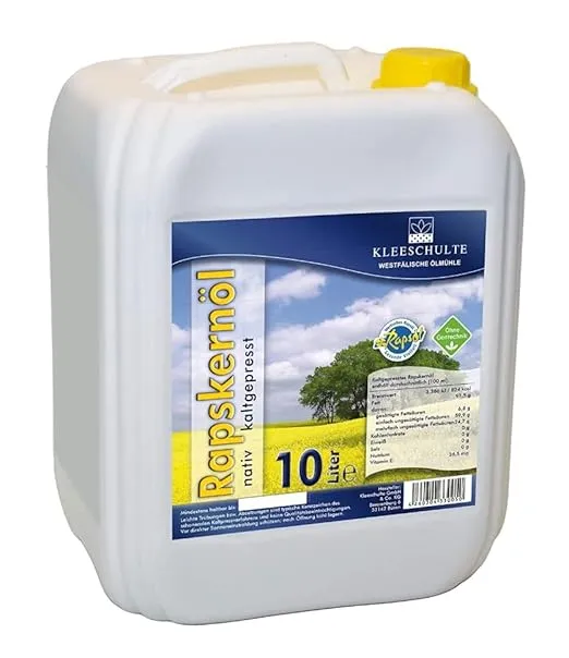 Bild von Ölmühle Kleeschulte 10 Liter kaltgepresstes Rapskernöl