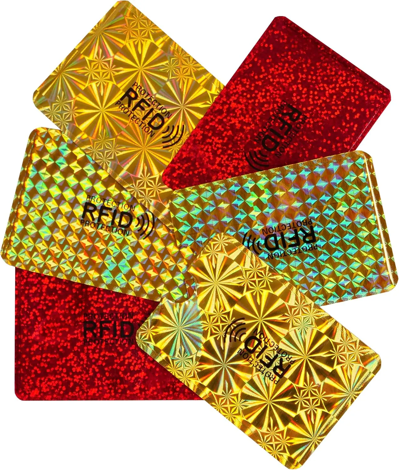 Bild von Off-Block Glamour RFID Schutzhüllen Set mit 6 Etuis zum Schutz vor Datendiebstahl für Chipkarten