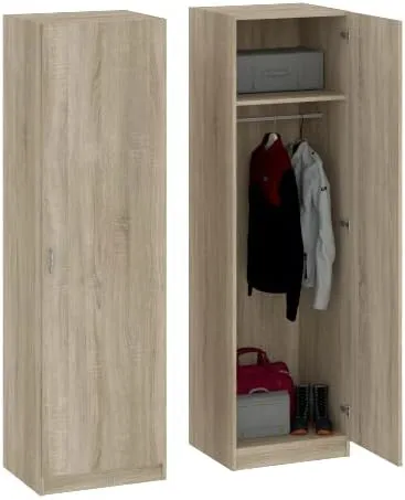 Bild von Oggi Enna Kleiderschrank aus Eiche Sonoma, eintürig, 175 x 51 cm