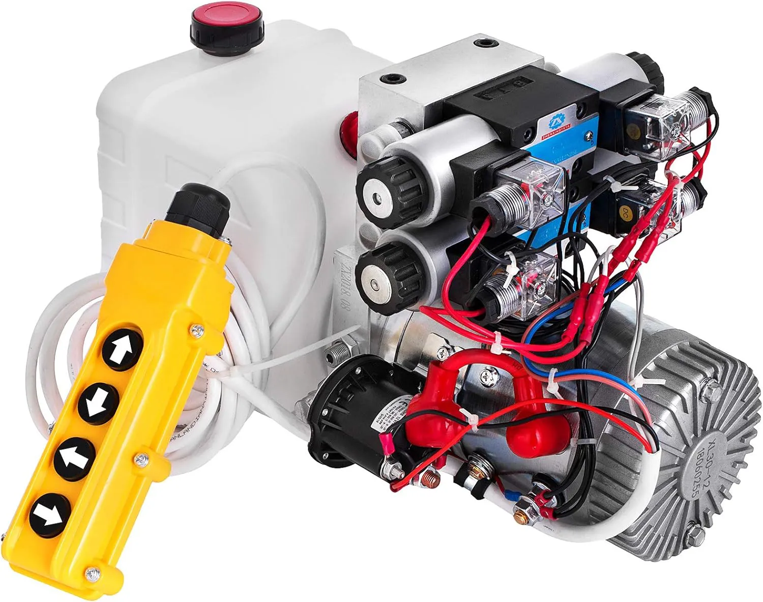 Bild von OldFe 12V hydraulische Doppelmagnetpumpe in Weiß