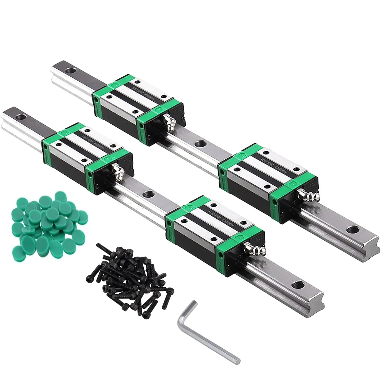 Bild von ONLISUM HGR15 300mm Linearschiene Set mit 2 Schienen und 4 HGH15CA Lagerkissen für DIY 3D Drucker und CNC-Maschinen