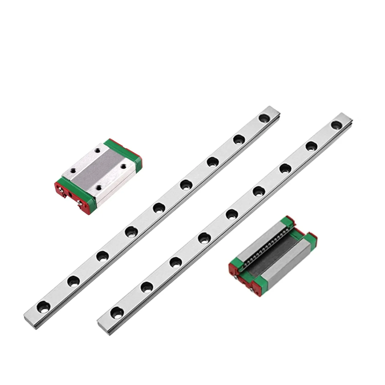 Bild von ONLISUM MGN12H Mini Linearführung Set mit zwei 400 mm Schienen und zwei Lagerkissen für DIY 3D Drucker und CNC-Maschinen