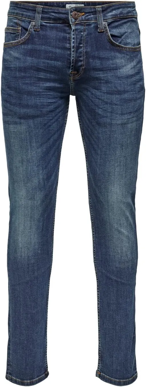 Bild von ONLY & SONS Slim Fit Jeans ONSWEFT mit mittlerer Taille und normalem Schnitt