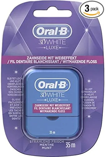 Bild von Oral-B 3D White Luxe Zahnseide mit Weißeffekt, 3 x 35 m
