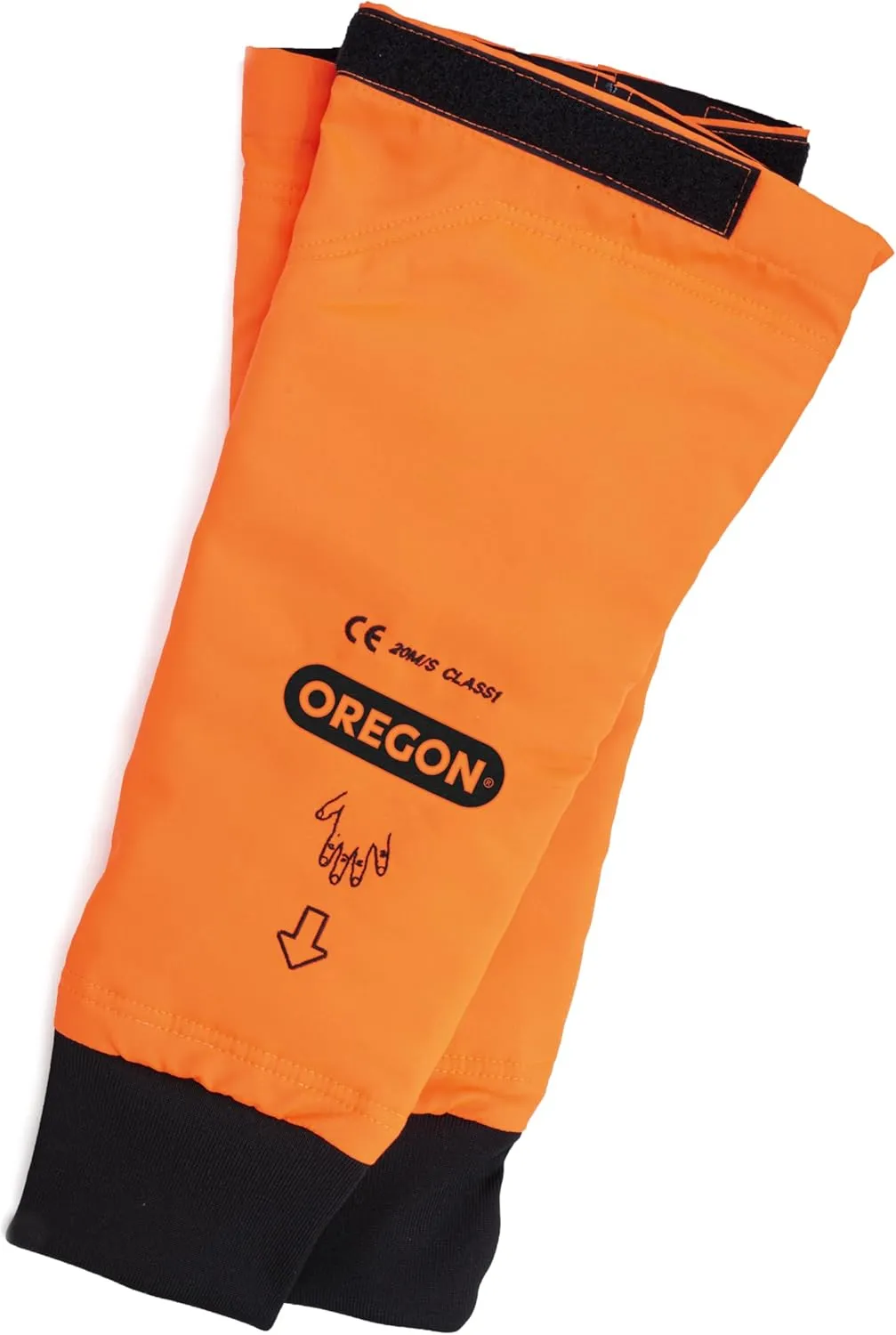 Bild von Oregon Schutzmanschetten für Kettensägen in Orange, Schnittfest, verstellbar, Einheitsgröße, Paar