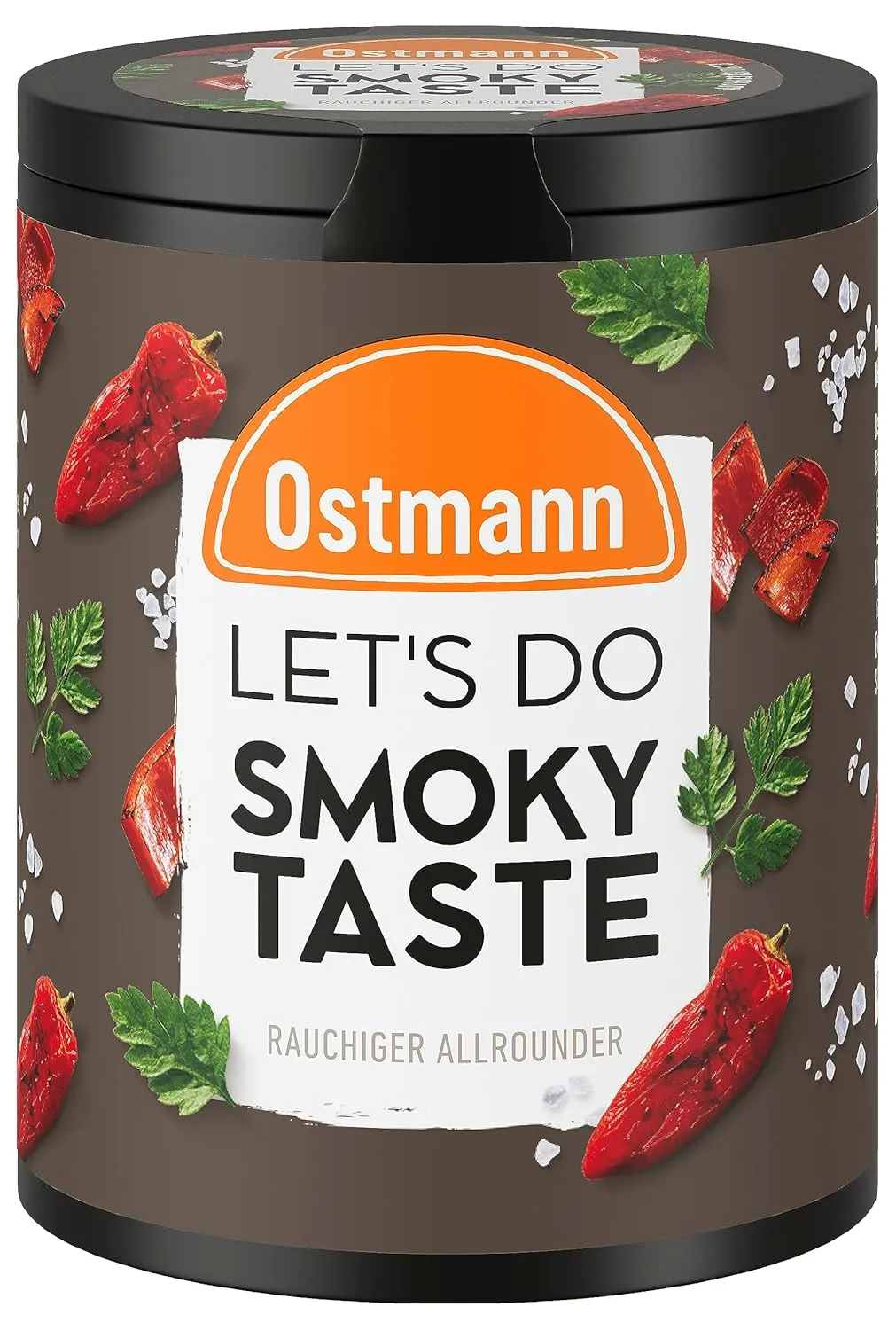 Bild von Ostmann Smoky Taste Gewürzsalz in recyclebarer Metalldose mit 65 g für Grillfleisch und vegetarische Gerichte