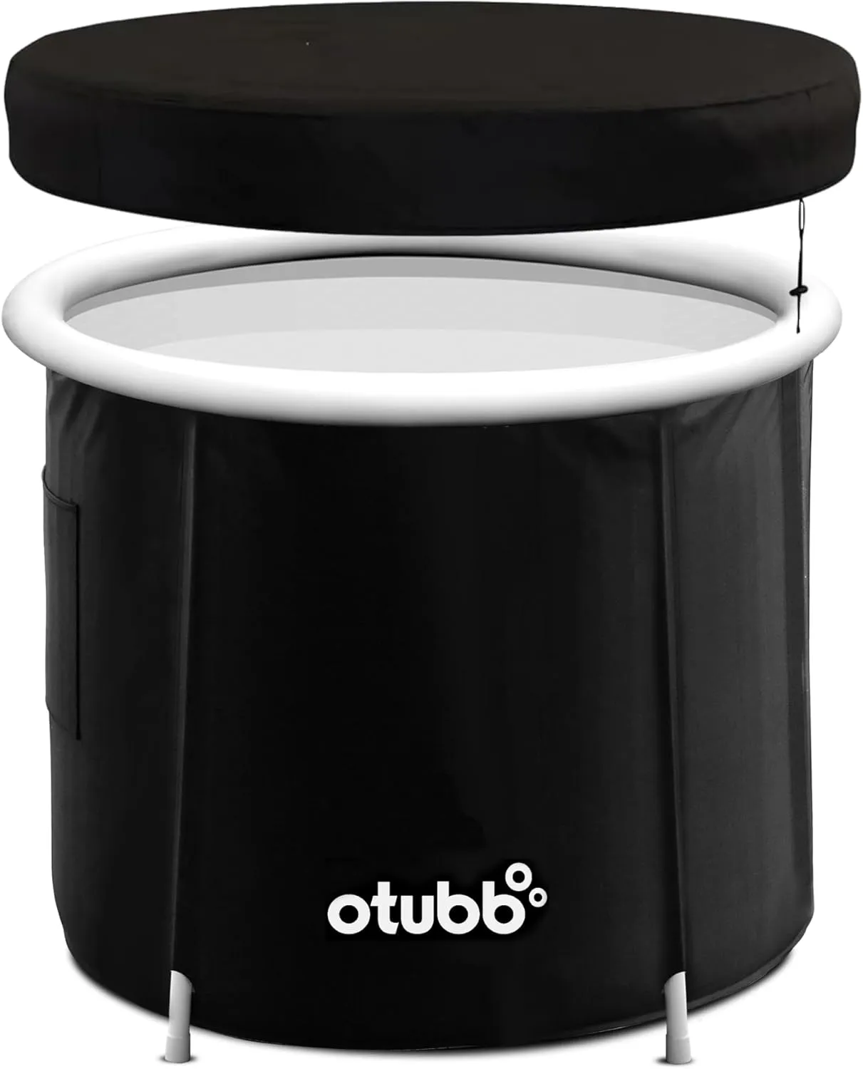 Bild von OTUBB Faltbare Eisbadewanne Ø75 cm für Erwachsene aus Kunststoff in Schwarz