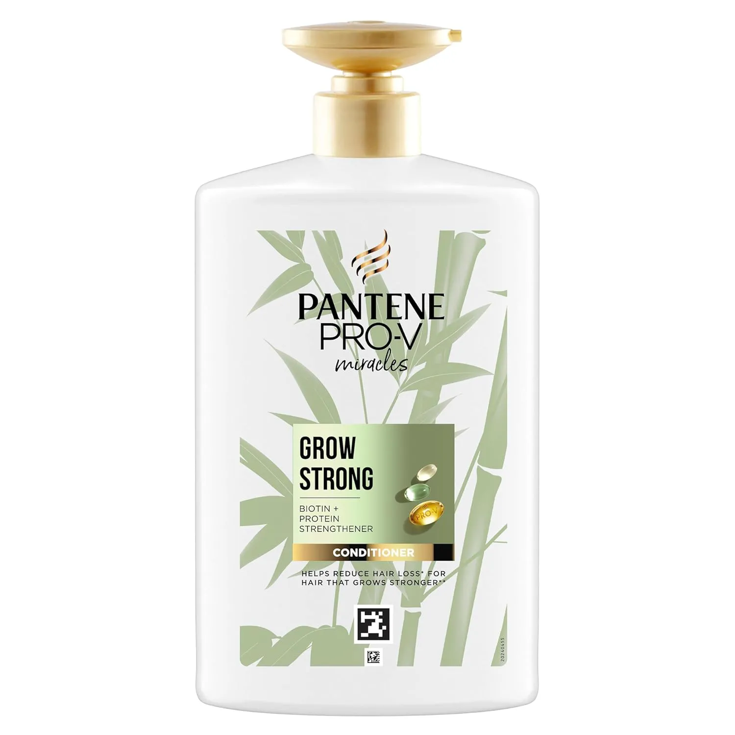 Bild von Pantene Pro-V Grow Strong Pflegespülung 1000ml mit Biotin und Proteinverstärker zur Reduzierung von Haarbruch für trockenes Haar