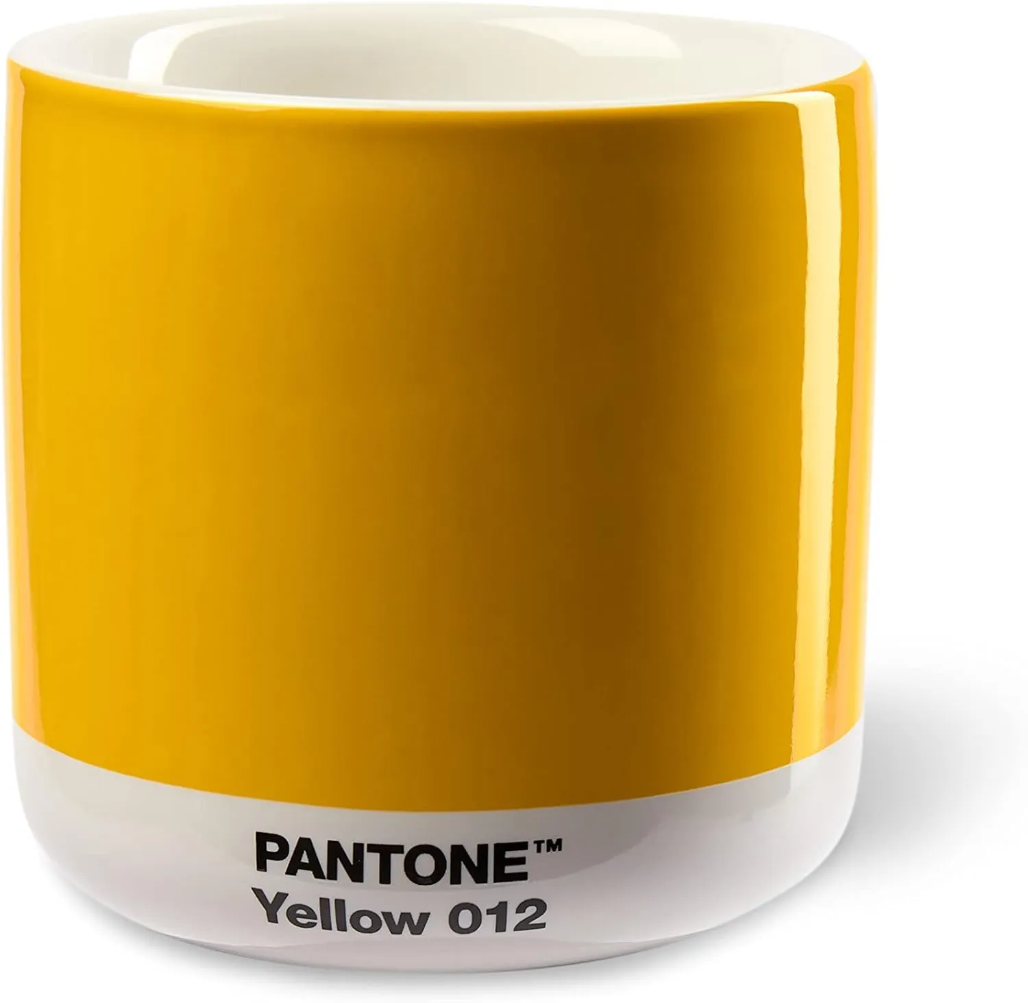 Bild von PANTONE Thermobecher für Latte Macchiato in Gelb mit 220 ml Fassungsvermögen