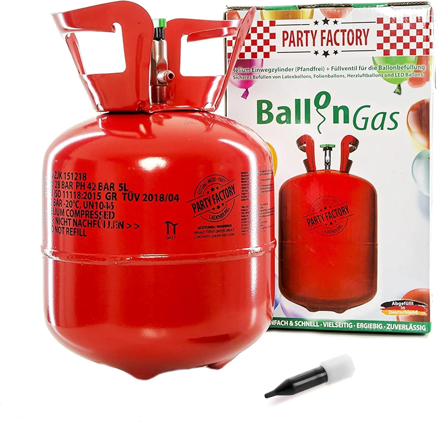 Bild von Party Factory Heliumflasche für 20 Ballons