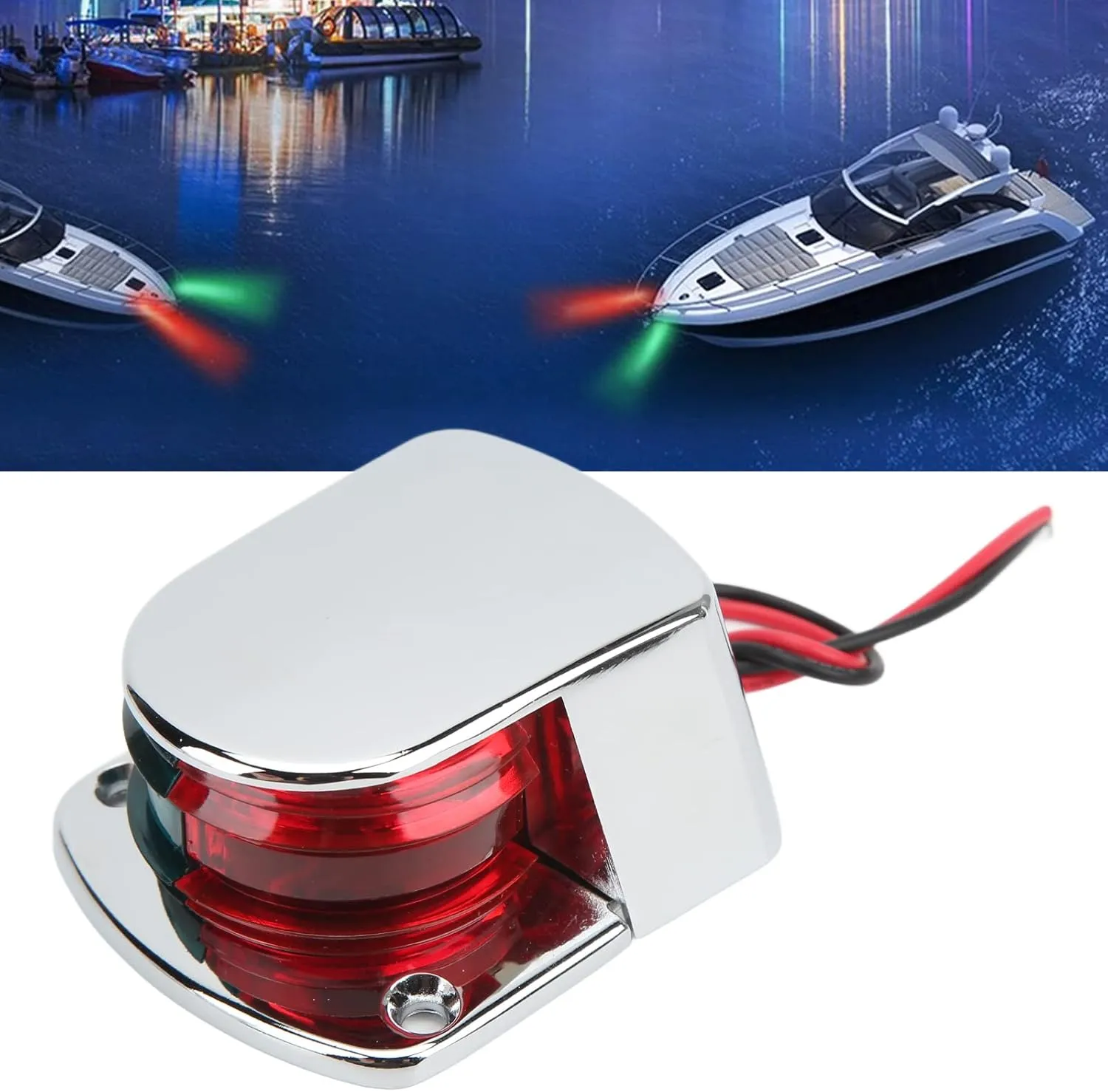 Bild von Pasamer LED Navigationslicht für Boote mit hoher Helligkeit und 1 Meile Sichtbarkeit
