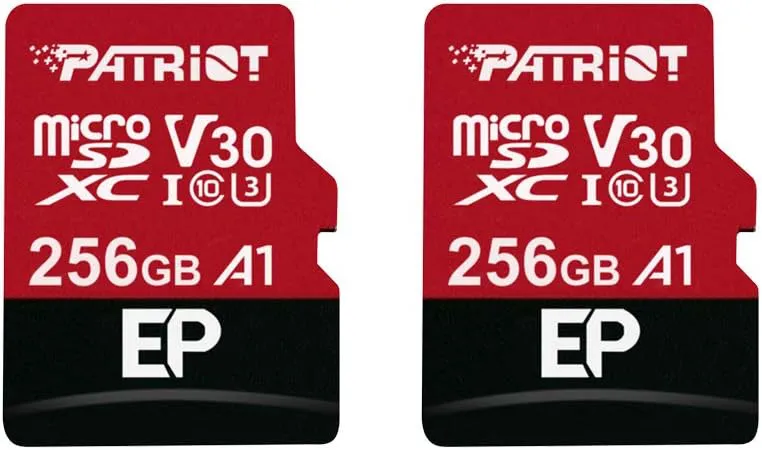 Bild von Patriot Memory 256GB A1 V30 Speicherkarte für Android im 2er Pack