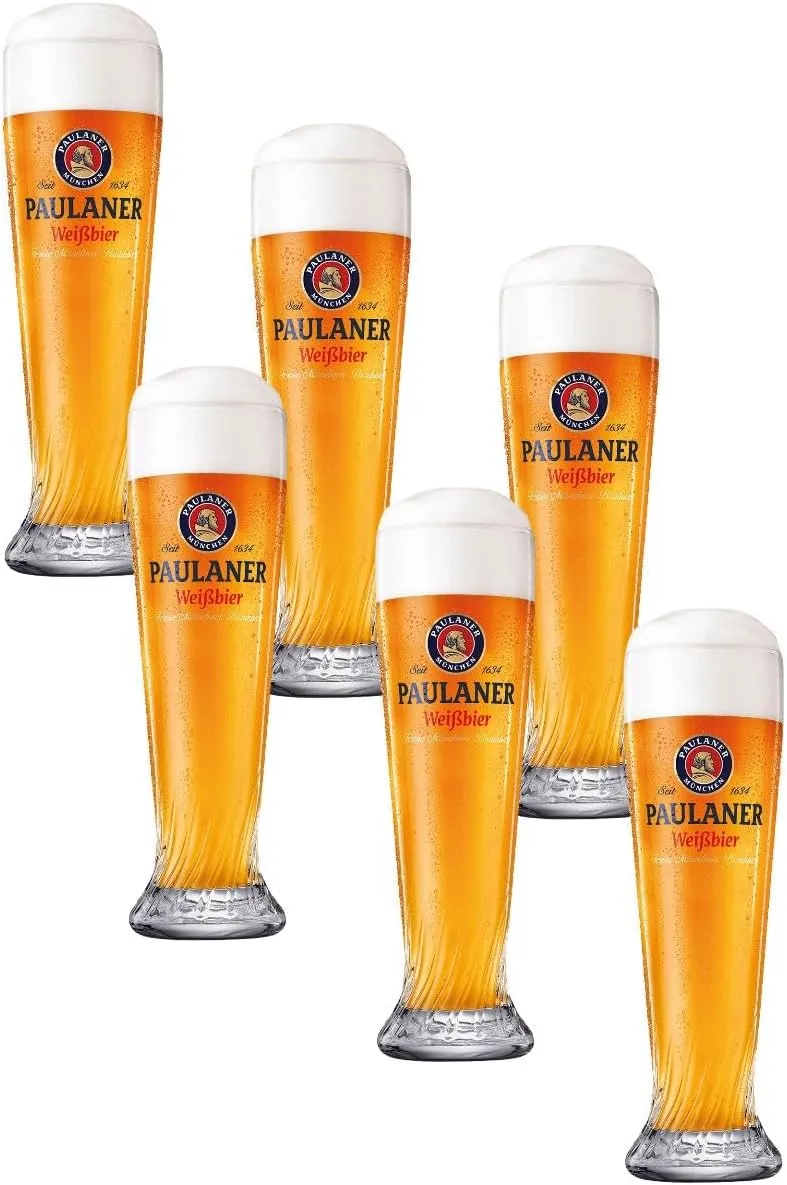 Bild von Paulaner Weizenbier Gläser Set mit 6 Stück, 0,5 Liter