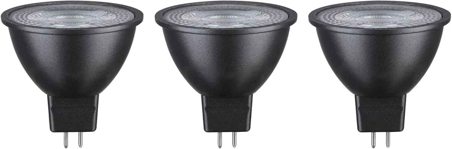 Bild von Paulmann 28912 LED Reflektor Set mit 3 Lampen, 12V, 3x450 Lumen, 36 Grad, 3x6 Watt, Grau, 2700 Kelvin, GU5,3