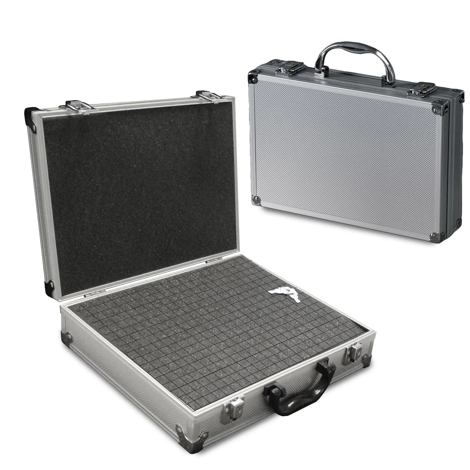 Bild von PeakTech 7255 Universal Koffer für Messgeräte mit Schaumstoffpolsterung und Staubschutz, abschließbar, Maße 295 x 195 x 70 mm